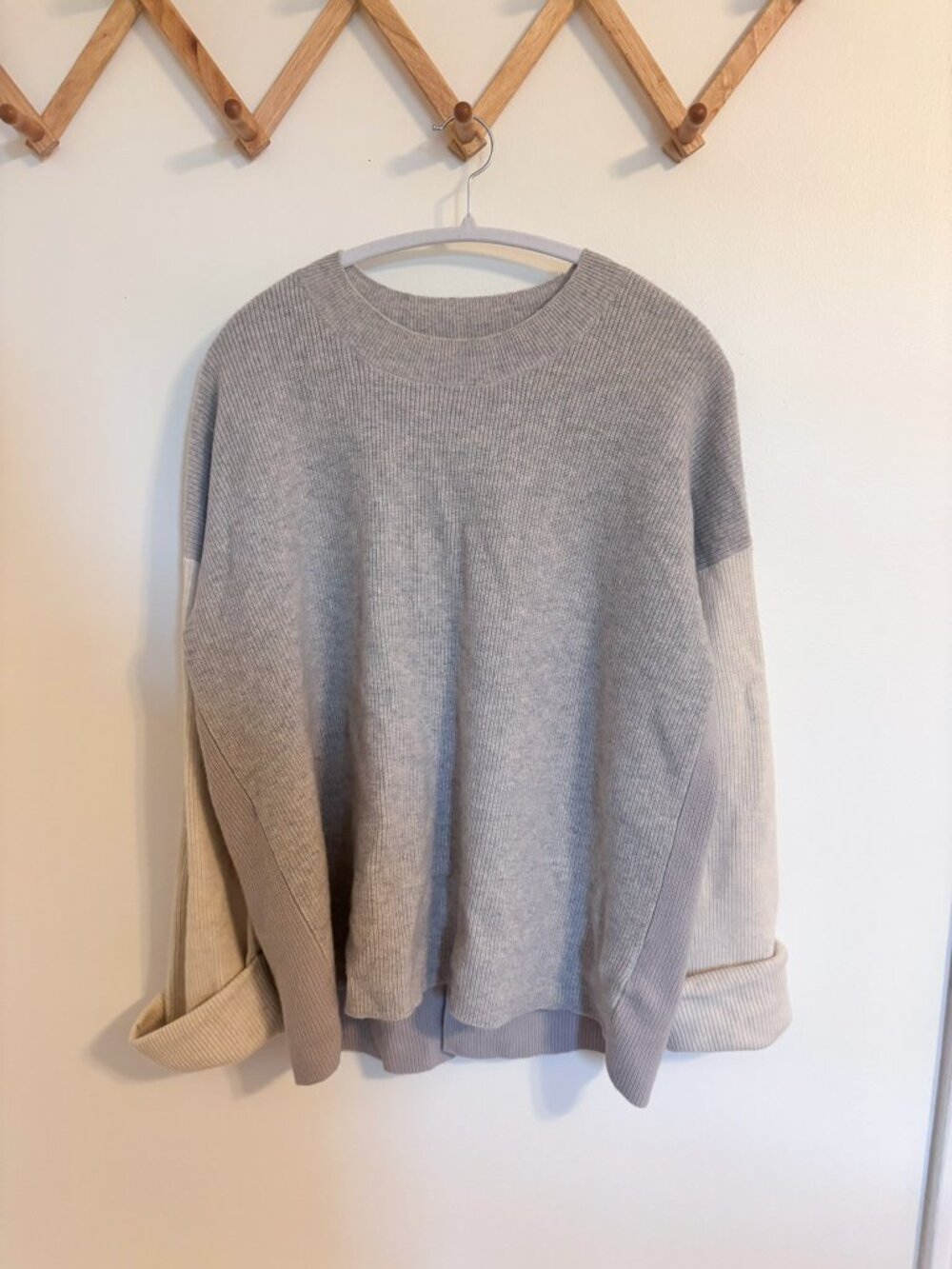 Club Monaco Cashmere Blend Duo Tone Sweater